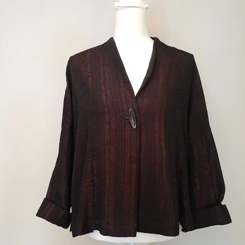 OSKA Cropped Crinkle Jacket